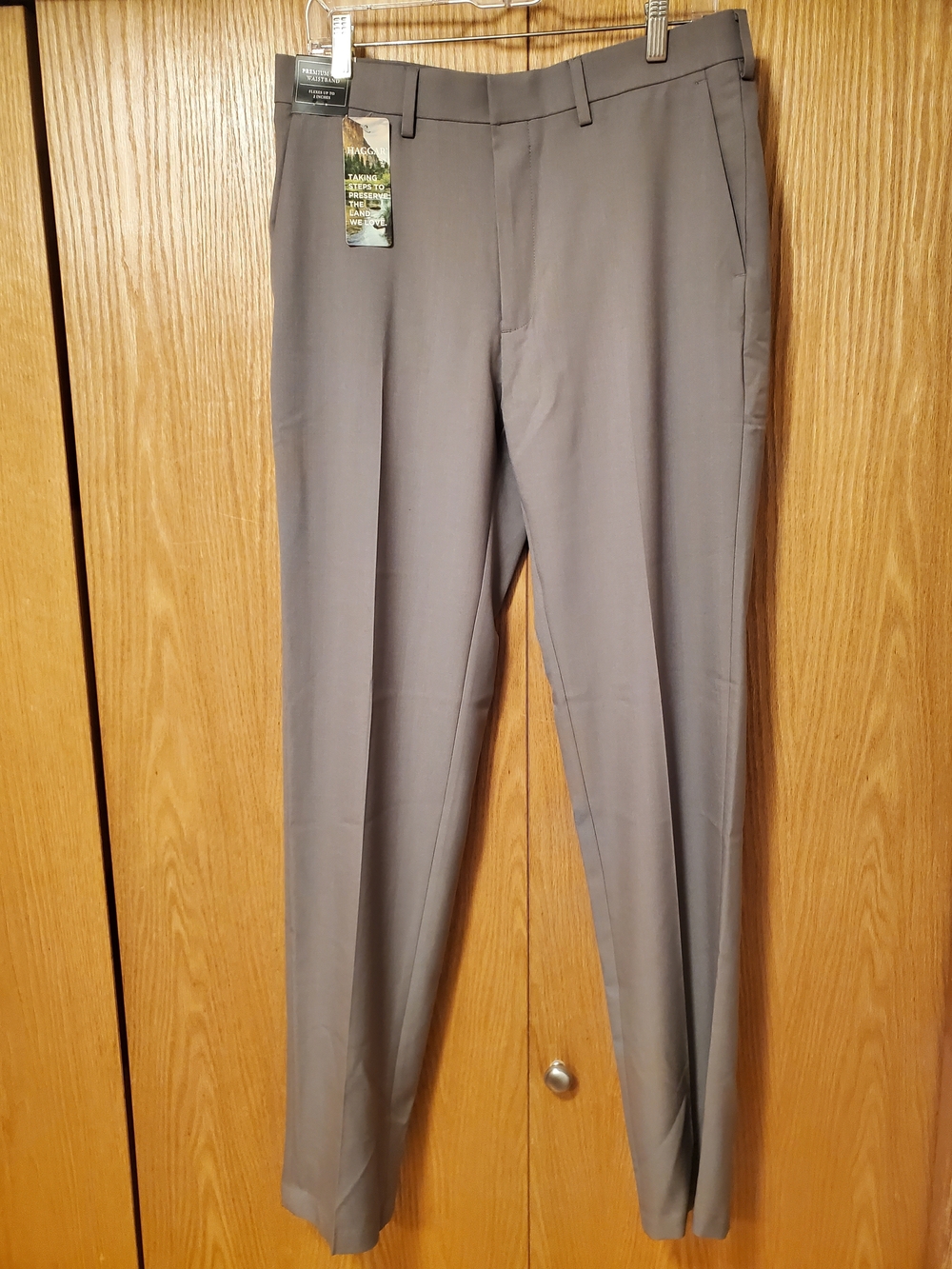 NWT Haggar Men's Dress Pants - Slim with Flex Waist